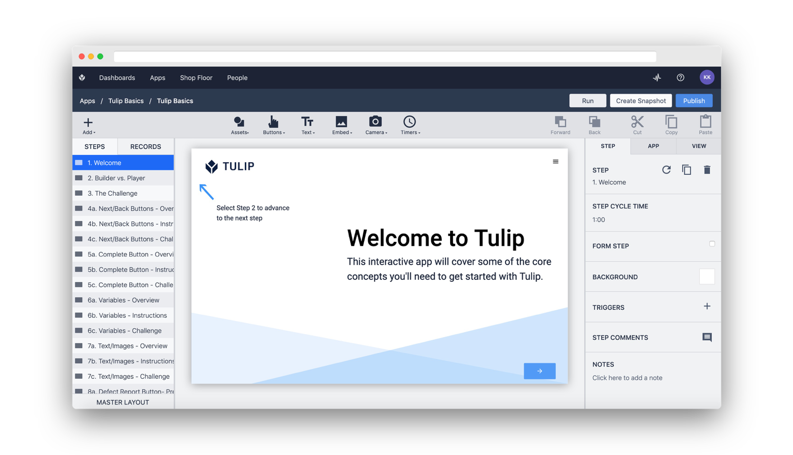 Tulip App Builder